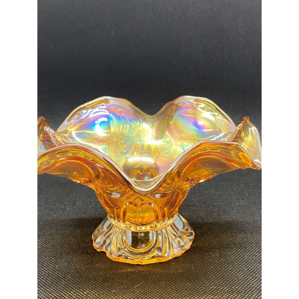 Imperial glass Rococo Marigold candy dish